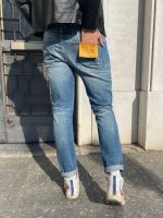 Jeans regular fit pittura
