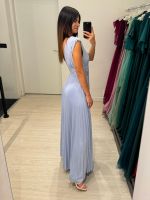 Abito lungo maglia lurex scollo v