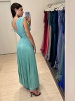 Abito lungo maglia lurex scollo v