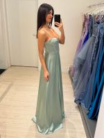 Abito cerimonia raso corsetto intrecciato dietro