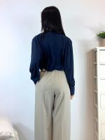 Camicia collo coreana morbida