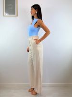 Pantalone palazzo vita elastico pence