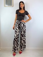 Pantalone palazzo zebrato