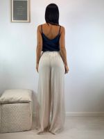 Pantalone palazzo leggero vita elastico